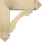 Ekena Millwork Olympic Arts and Crafts Rough Sawn Bracket w/ Offset Brace, Douglas Fir, 6"W x 18"D x 18"H BKT0604X18X18OLY03RDF - alternate 2